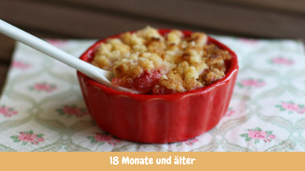 Mini-Crumble mit Erdbeeren « Babymahlzeiten Rezepte