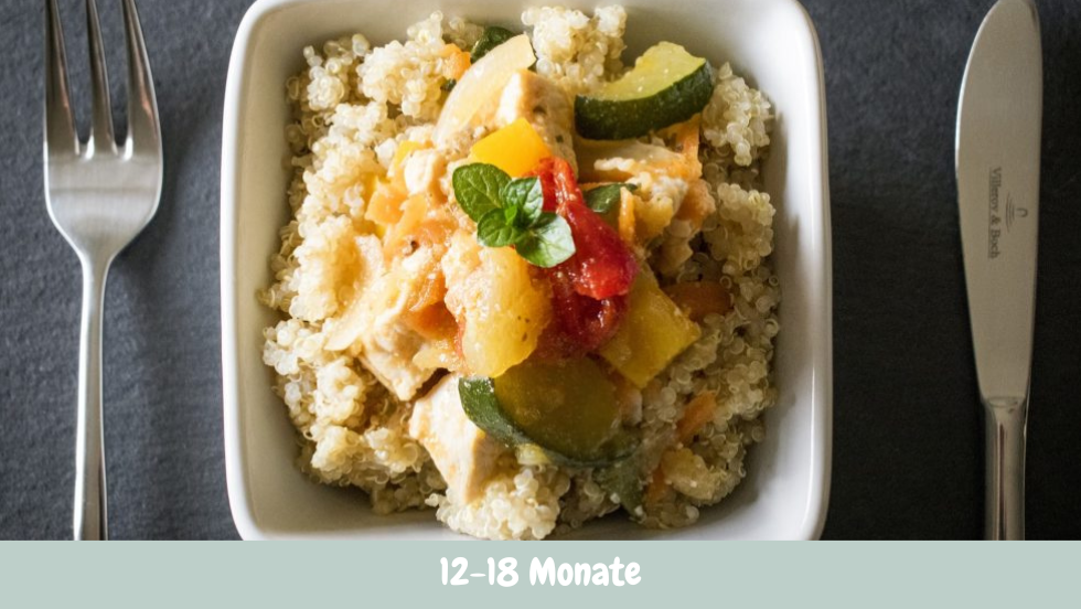 Duo mit Quinoa und Ratatouille « Babymahlzeiten Rezepte
